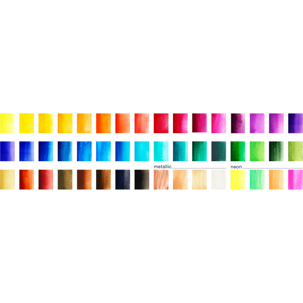 Set of Creative Studio watercolor paints in pans - Faber-Castell - 48 colors