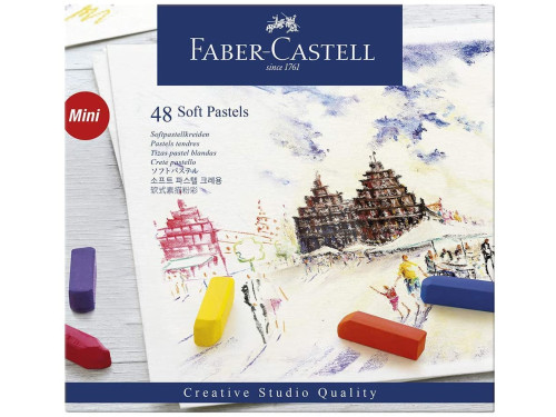 Zestaw pasteli suchych Mini Creative Studio - Faber-Castell - 48 kolorów