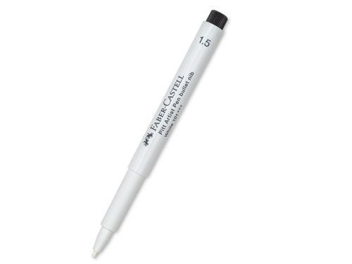 Pitt Artist Pen - Faber-Castell - white, 1,5 mm