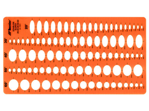 Architect template - Leniar - ellipses, 10 x 17 cm