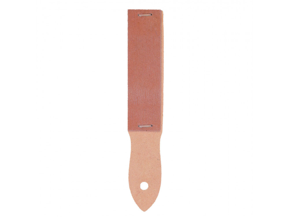 Wooden sharpener with abrasive paper - Leniar