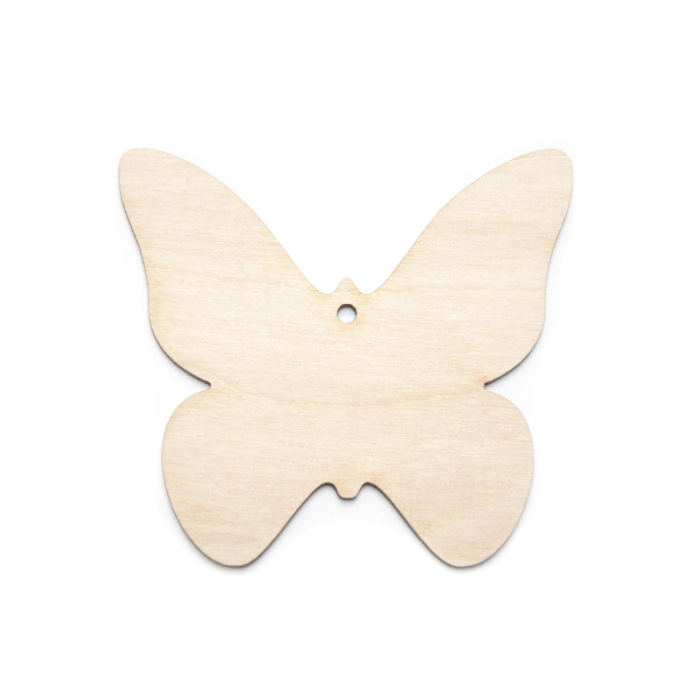 Drewniana zawieszka - Simply Crafting - motyl, 7 cm