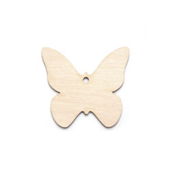 Wooden butterfly pendant - Simply Crafting - 4 cm