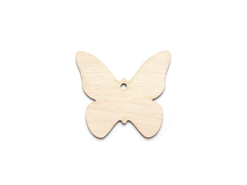 Drewniana zawieszka - Simply Crafting - motyl, 4 cm