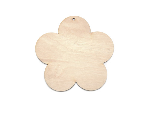 Wooden flower pendant - Simply Crafting - 10 cm