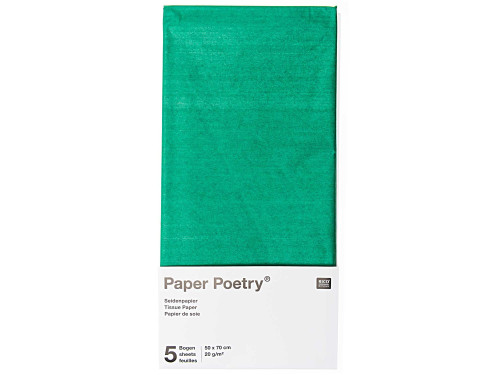 Tissue Paper - Paper Poetry - green, 5 sheets