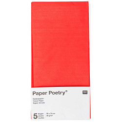 Tissue Paper - Paper Poetry - dark red, 5 sheets