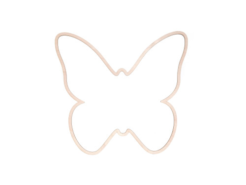 Drewniana obręcz do makramy - Simply Crafting - Motyl, 25 cm