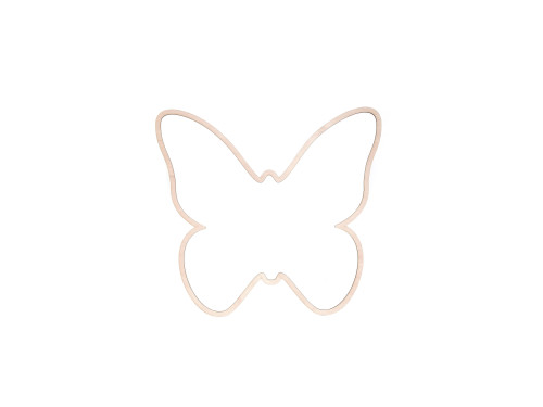 Wooden macrame base - Simply Crafting - butterfly, 12 cm
