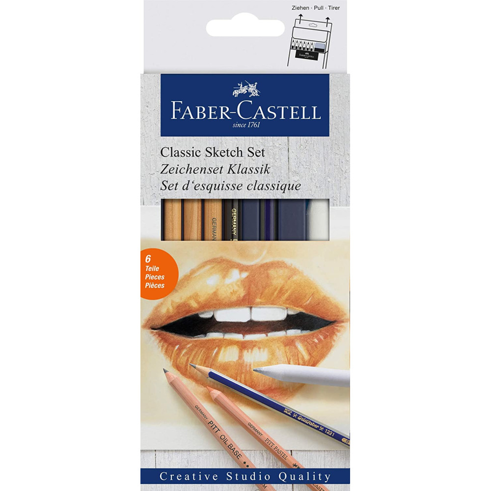 Zestaw akcesoriów do szkicowania Classic - Faber-Castell - 6 szt.