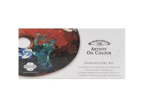 Set of Artist's oil paints in tubes - Winsor&Newton - 10 colors x 21 ml