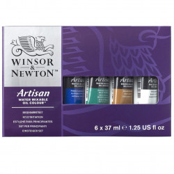 Zestaw farb olejnych w tubkach Artisan - Winsor&Newton - 6 kolorów x 37 ml