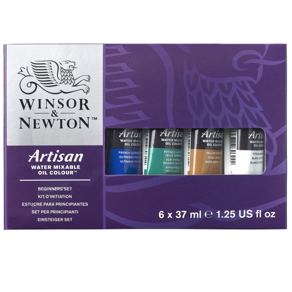 Set of Artisan oil paints in tubes - Winsor&Newton - 6 colors x 37 ml