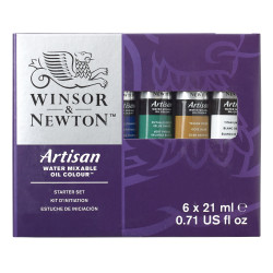 Zestaw farb olejnych w tubkach Artisan - Winsor&Newton - 6 kolorów x 21 ml
