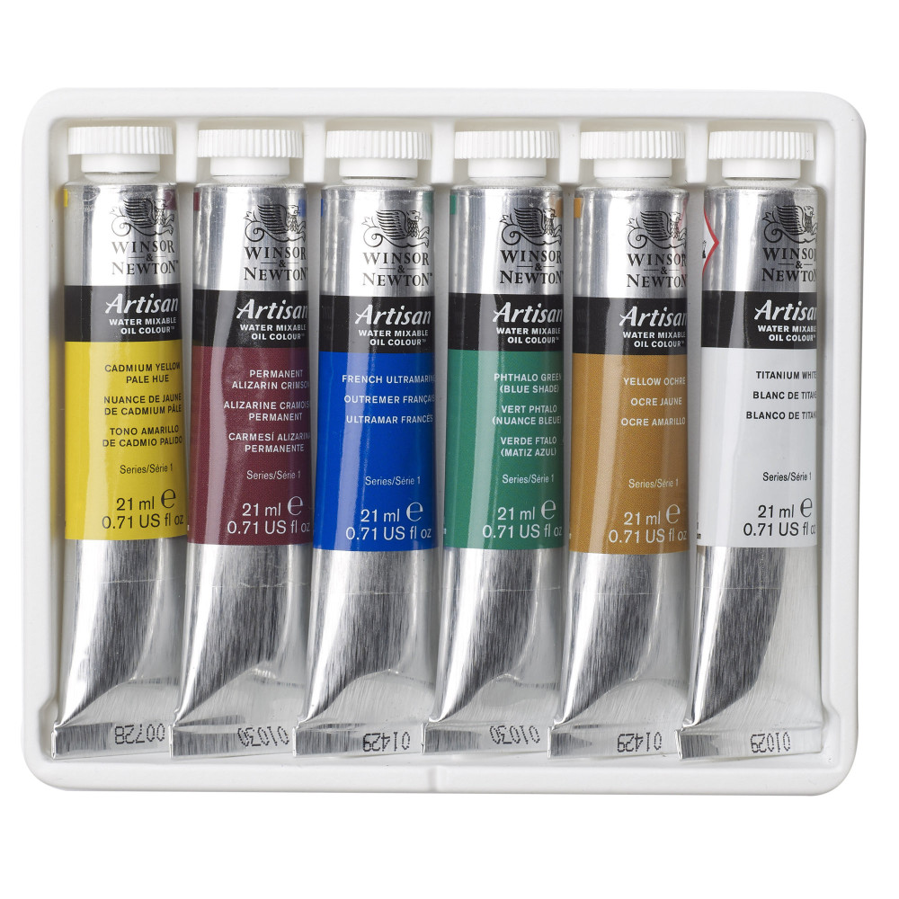 Set of Artisan oil paints in tubes - Winsor&Newton - 6 colors x 21 ml