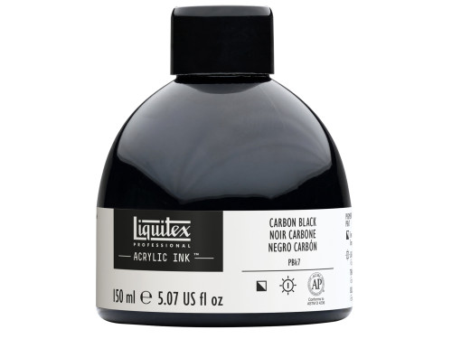 Professional Acrylic ink - Liquitex - Carbon Black, 150 ml