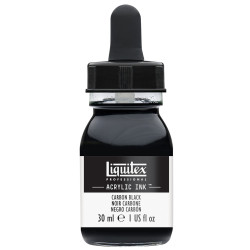 Professional Acrylic ink - Liquitex - Carbon Black, 30 ml