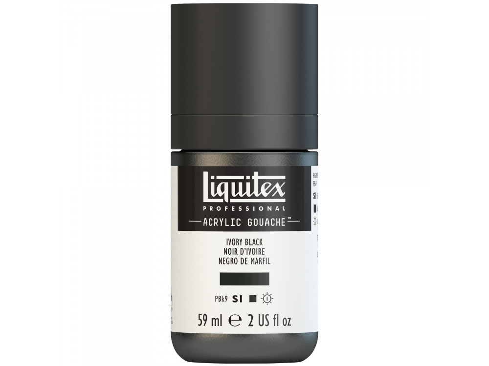 Gwasz akrylowy - Liquitex - Ivory Black, 59 ml