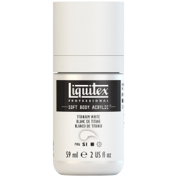 Farba akrylowa Soft Body - Liquitex - Titanium White, 59 ml