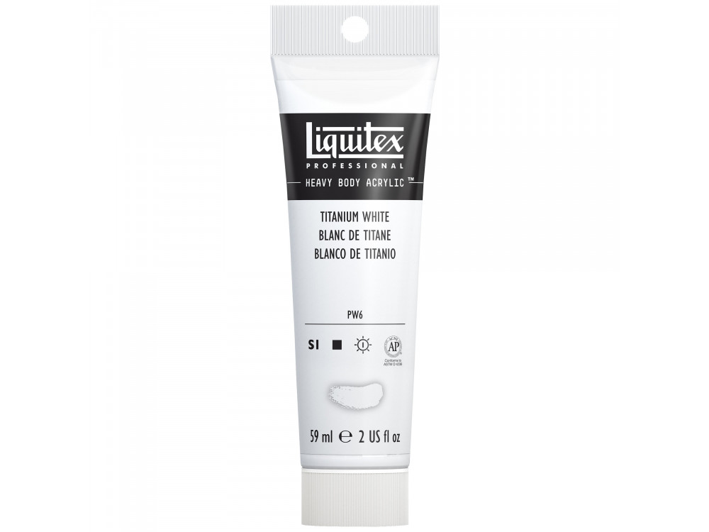 Acrylic Heavy Body paint - Liquitex - Titanium White, 59 ml