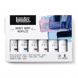 Set of acrylic Heavy Body paints - Liquitex - Muted Colors, 6 colors x 59 ml