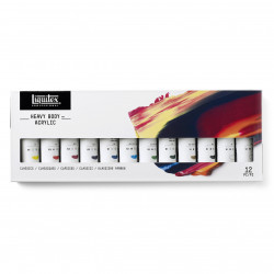 Set of acrylic Heavy Body paints - Liquitex - Classic, 12 colors x 59 ml