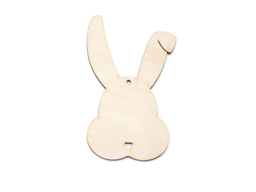 Drewniana zawieszka - Simply Crafting - królik, 10 cm