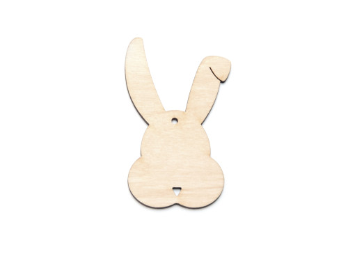 Drewniana zawieszka - Simply Crafting - królik, 7 cm