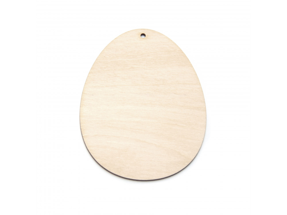 Wooden egg pendant - Simply Crafting - 10 cm