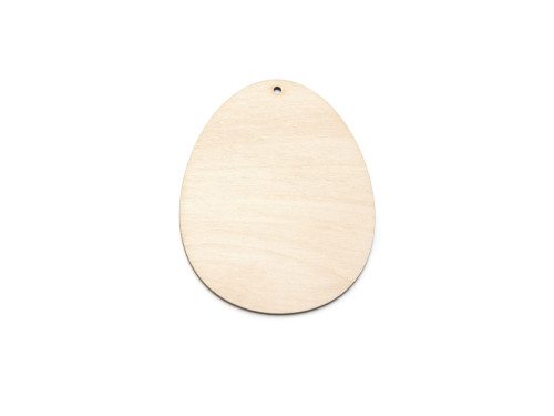 Wooden egg pendant - Simply Crafting - 7 cm
