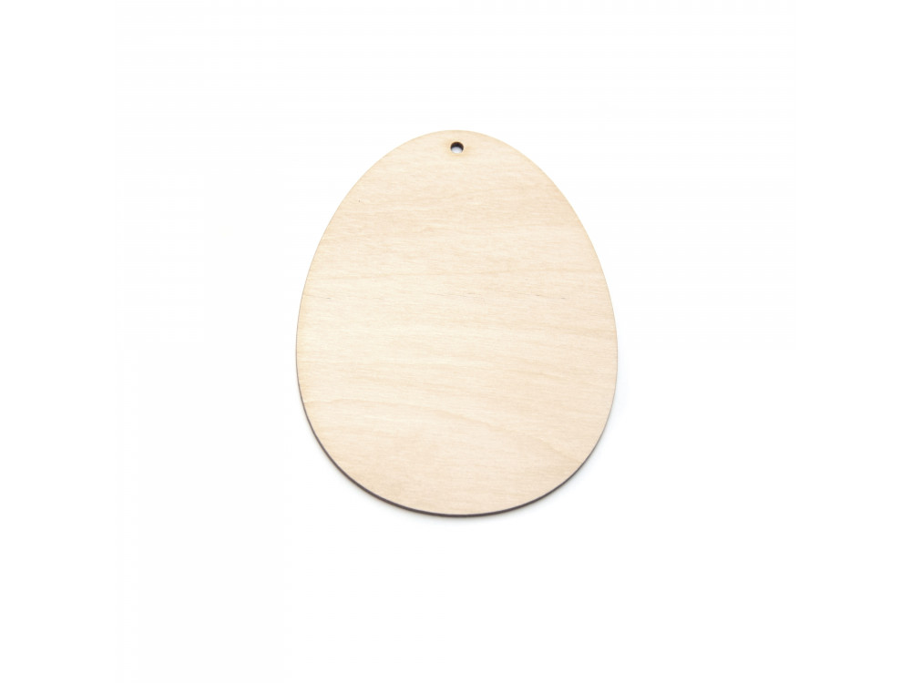 Wooden egg pendant - Simply Crafting - 7 cm