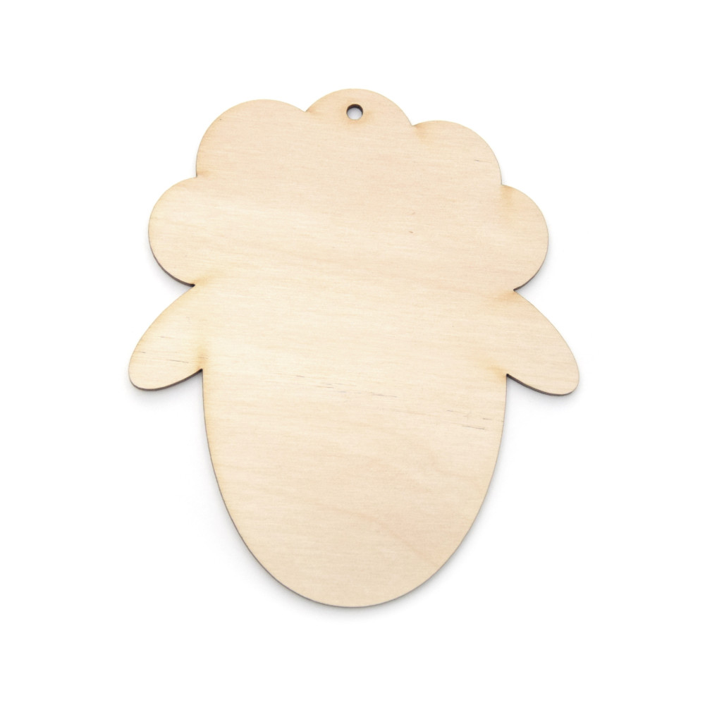 Wooden lamb pendant - Simply Crafting - 10,5 cm