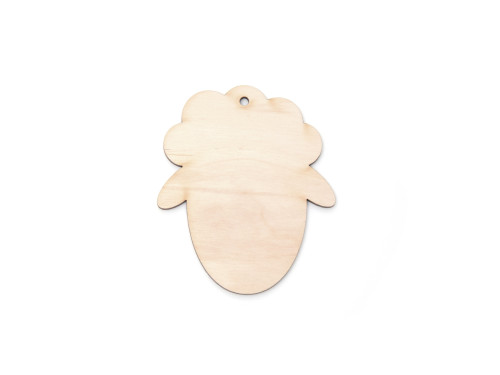 Wooden lamb pendant - Simply Crafting - 7,5 cm