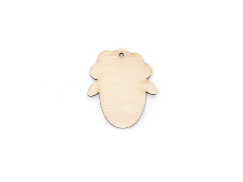 Wooden lamb pendant - Simply Crafting - 4,5 cm