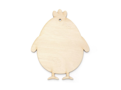 Wooden chicken pendant - Simply Crafting - 10 cm
