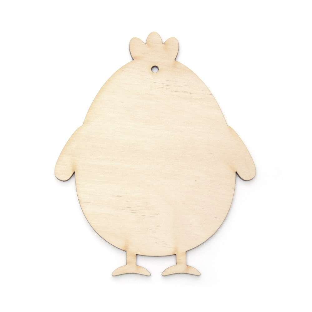 Wooden chicken pendant - Simply Crafting - 10 cm