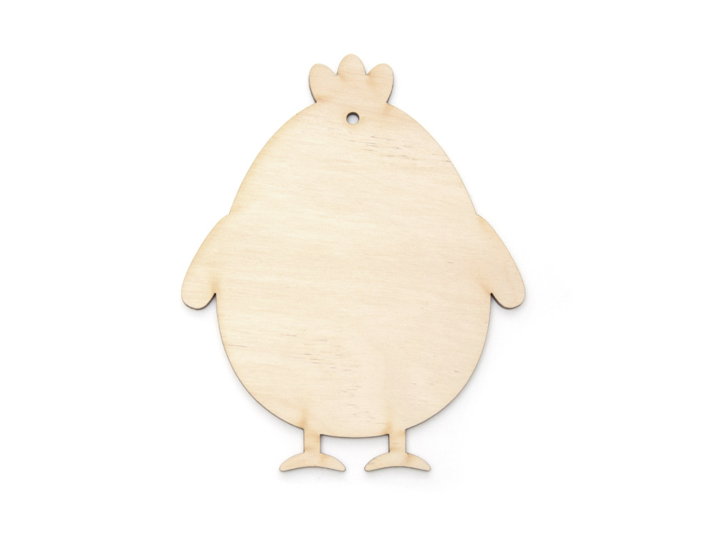 Wooden chicken pendant - Simply Crafting - 10 cm