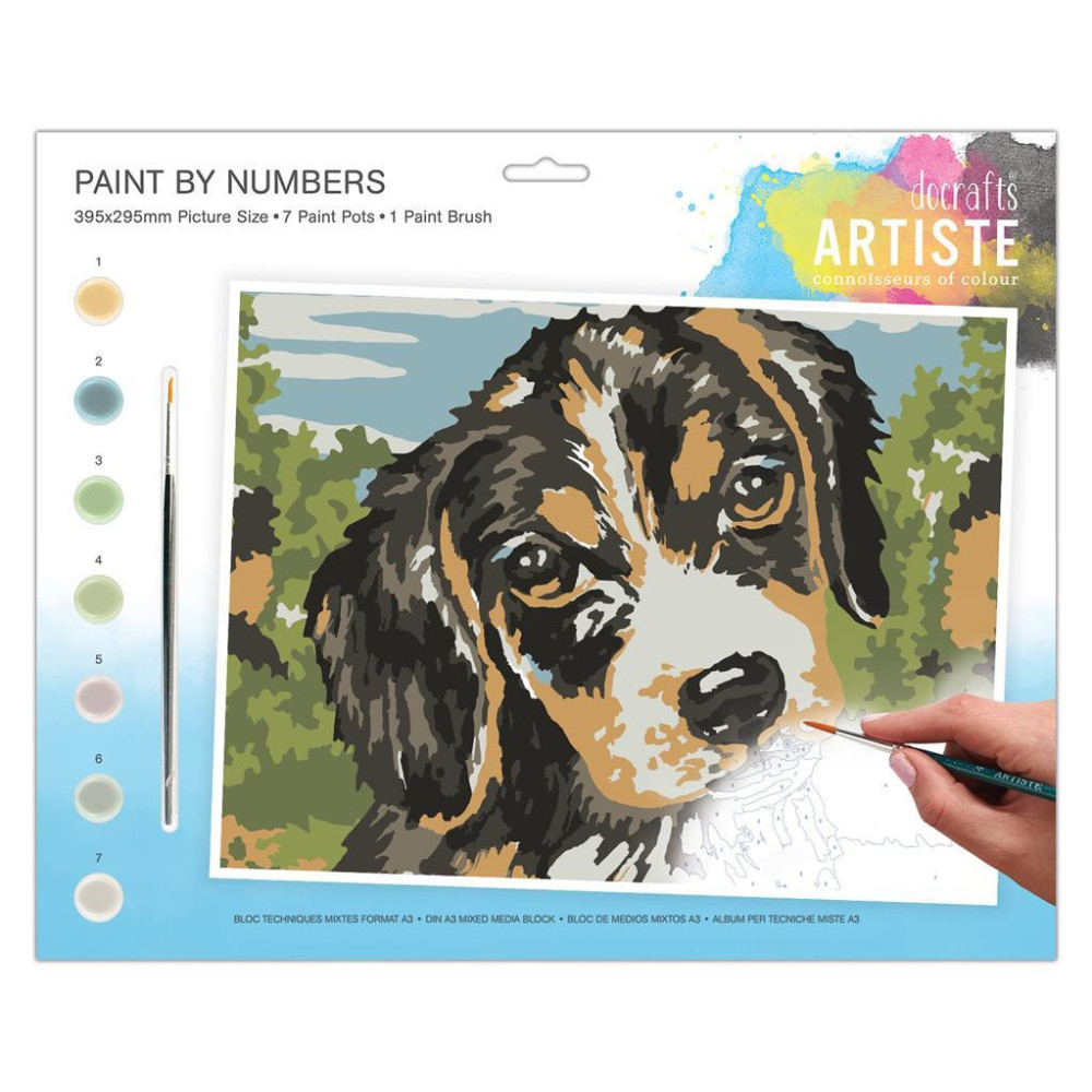 Set for painting by numbers - doCrafts - Dog