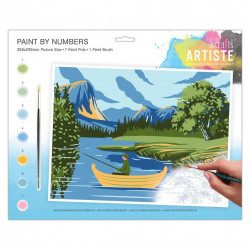 Zestaw do malowania po numerach Artiste - doCrafts - Jezioro i góry