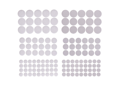 Self-adhesive velcro - DpCraft - white, round, 69 pcs