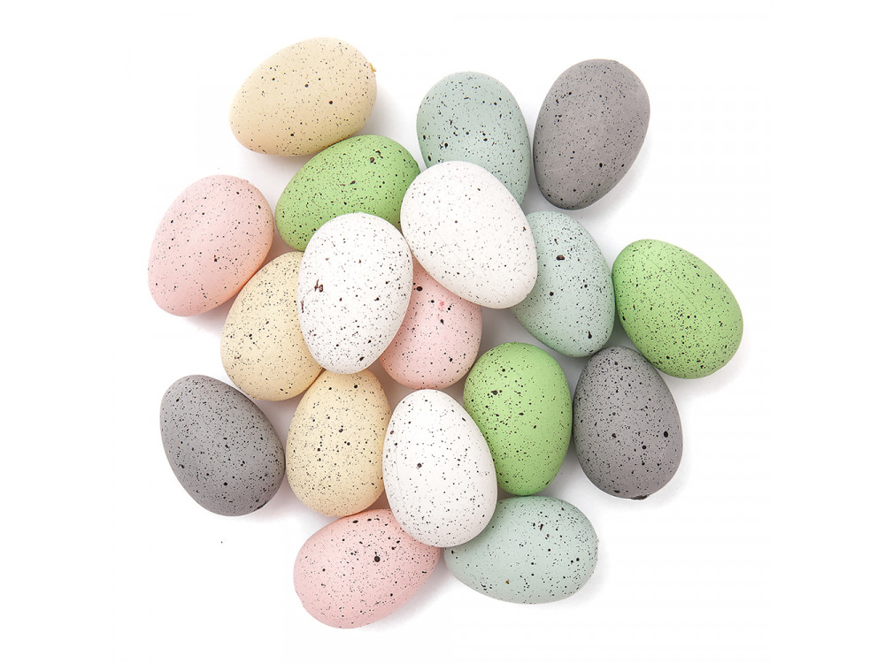 Quail eggs - DpCraft - pastel, 4 cm, 18 pcs