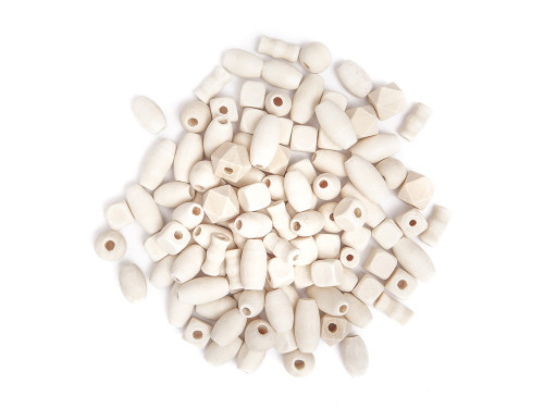 Wooden beads - DpCraft - natural, 50 g