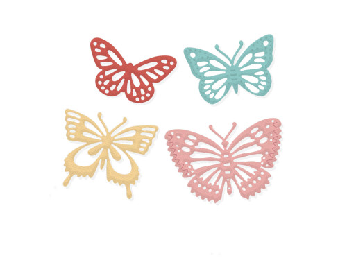 Set of cutting dies - DpCraft - Butterflies, 4 pcs