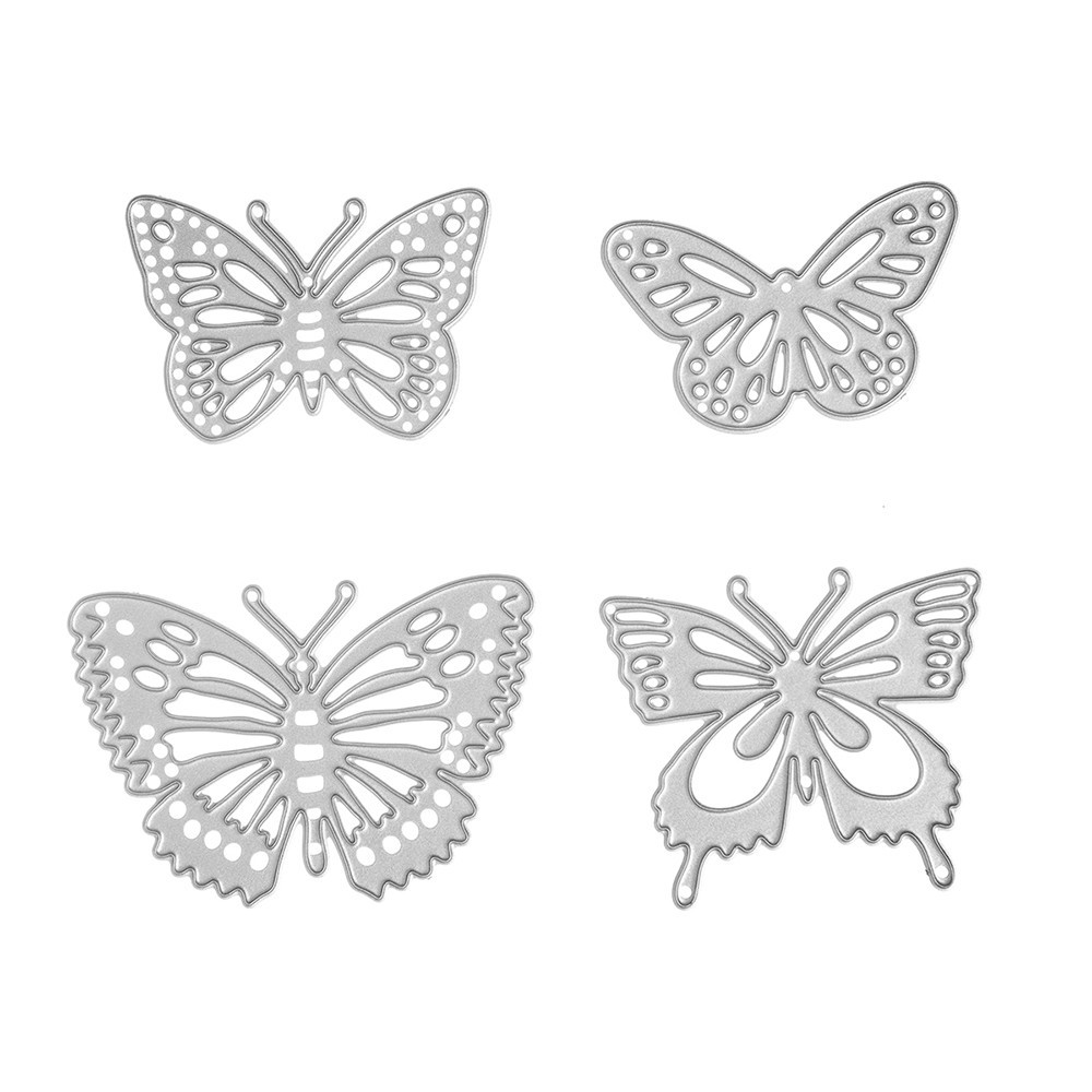 Set of cutting dies - DpCraft - Butterflies, 4 pcs