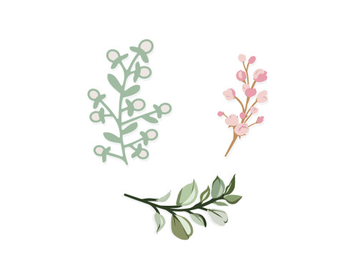 Set of cutting dies - DpCraft - Twigs, 3 pcs