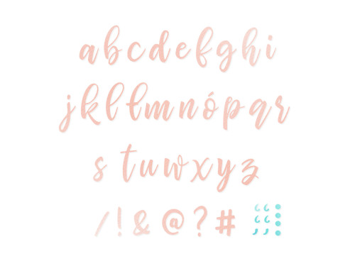 Set of cutting dies - DpCraft - Small alphabet, 33 pcs