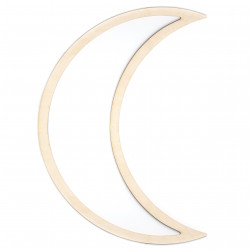 Drewniana obręcz do makramy - Simply Crafting - Księżyc, 48 cm
