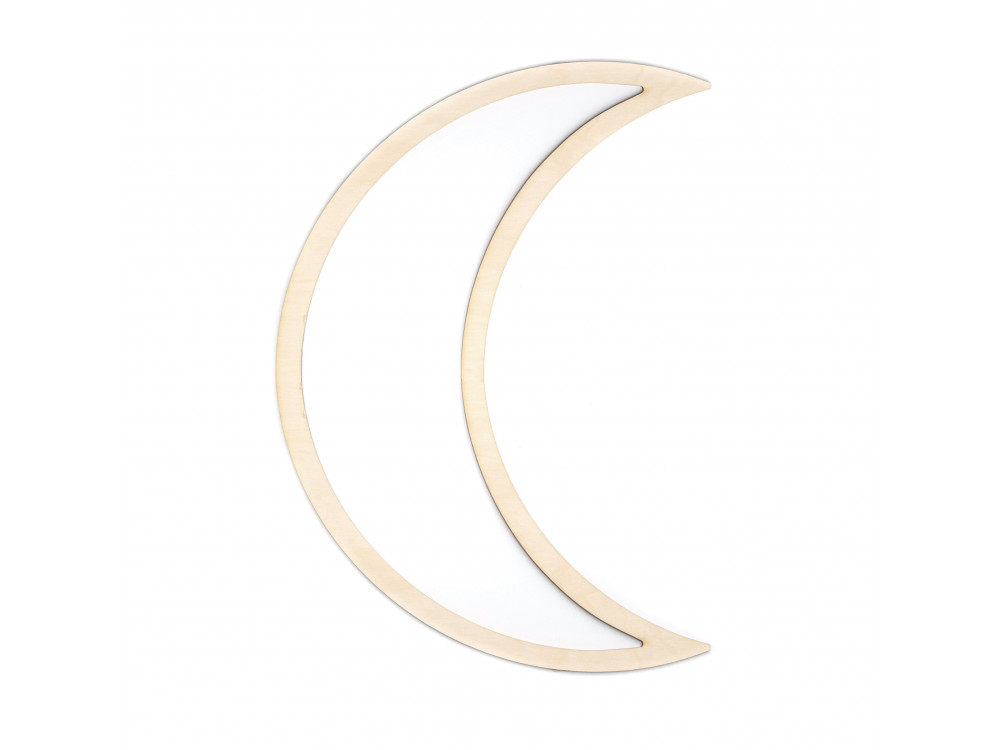 Wooden macrame base - Simply Crafting - moon, 36 cm