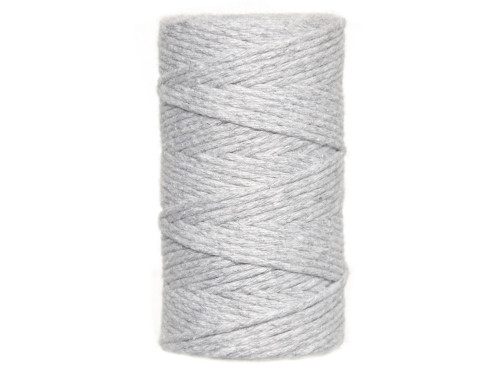 Sznurek bawełniany do makramy - szary, 2 mm, 60 m