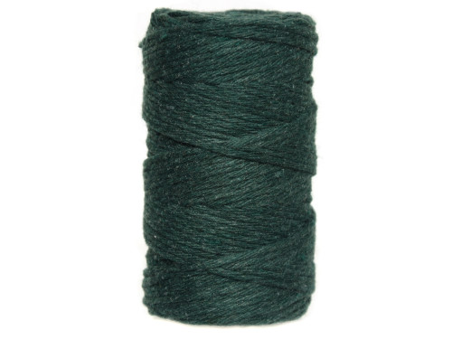Sznurek bawełniany do makramy - zielony, 2 mm, 60 m